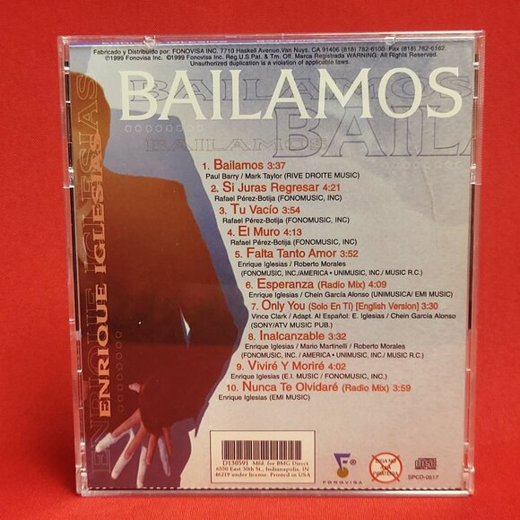 Enrique Iglesias Bailamos Greatest Hits CD 1999 - Picture 3 of 9